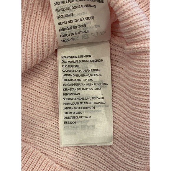 Bardot Rory Knit Dress in Sorbet Pink‎ Women's Large NWT - Picture 9 of 10